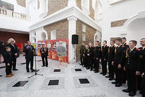 Открытие выставки к столетию вооруженных сил РБ